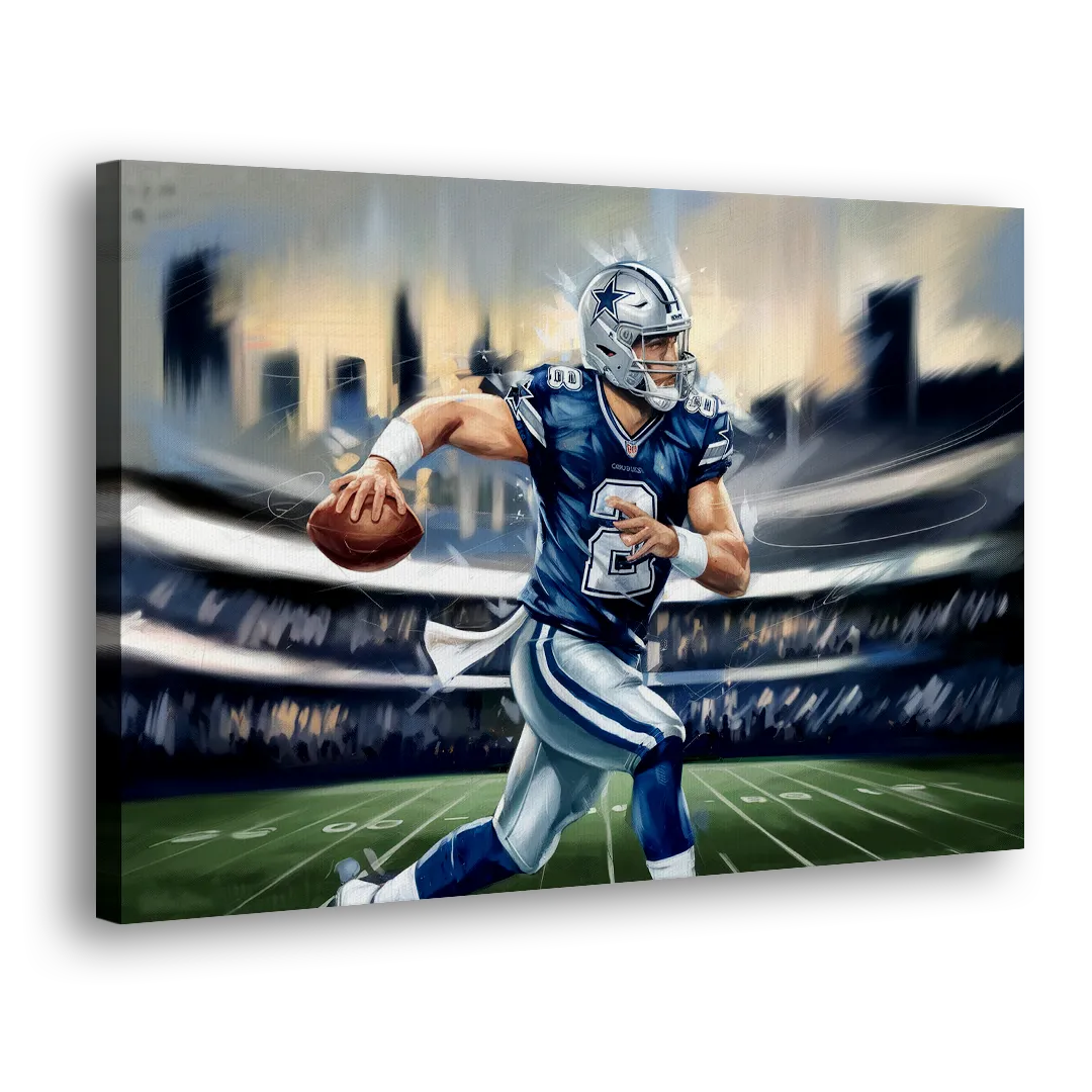 Plano Dallas Cowboys Spirit Side - Canvas Wall Art