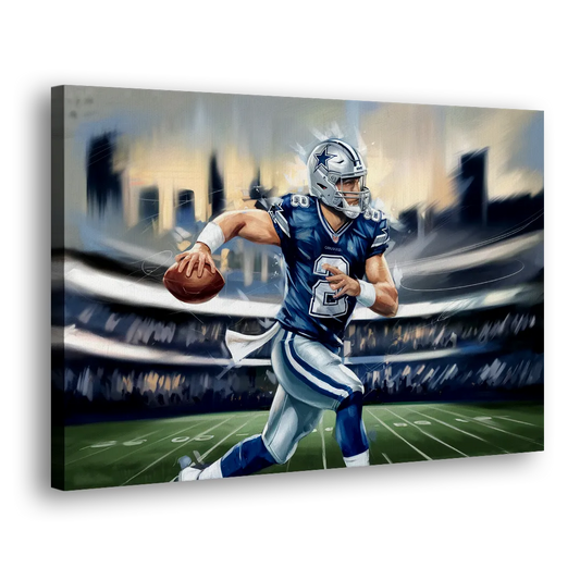 Plano Dallas Cowboys Spirit Side - Canvas Wall Art