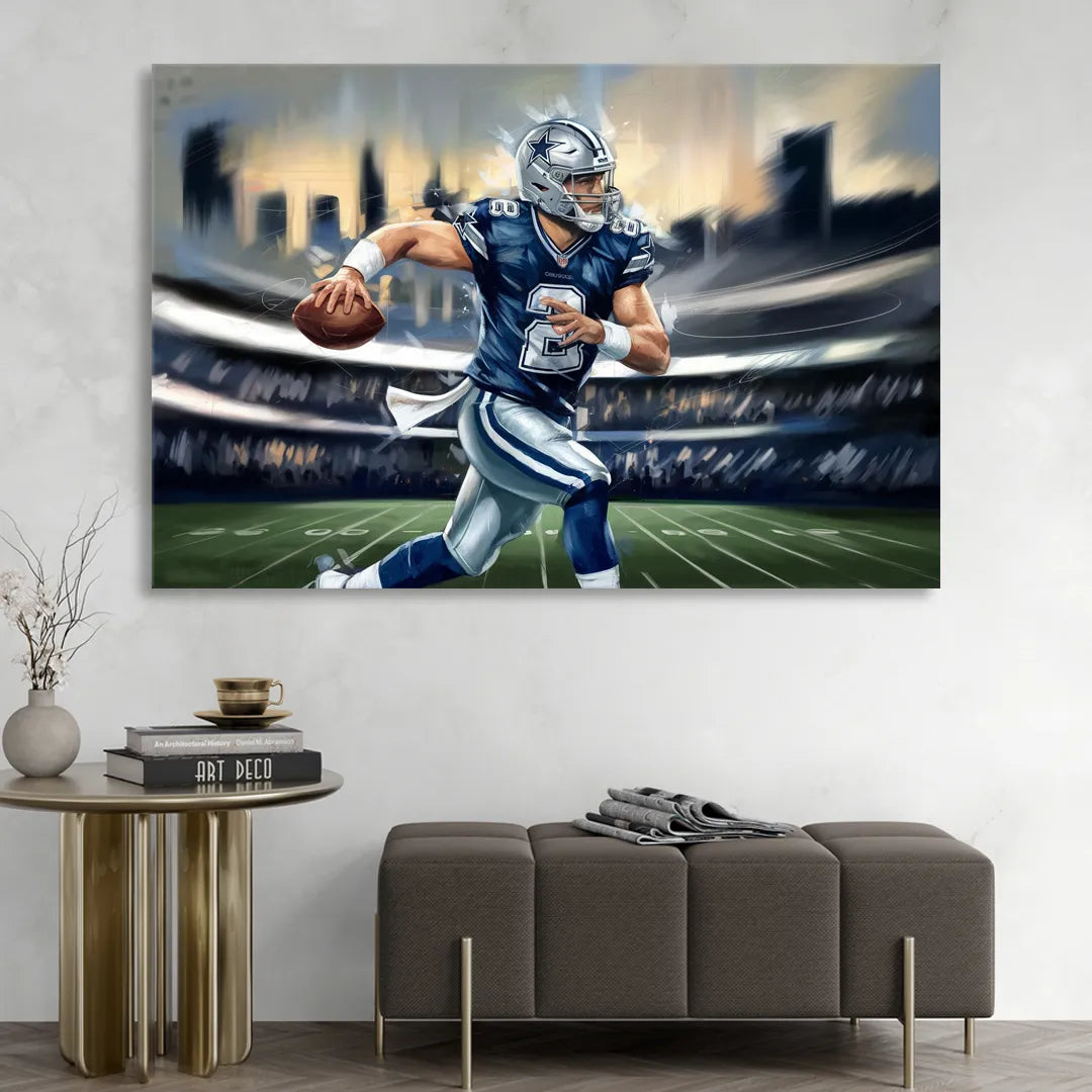 Plano Dallas Cowboys Spirit Sitting Room - Canvas Wall Art