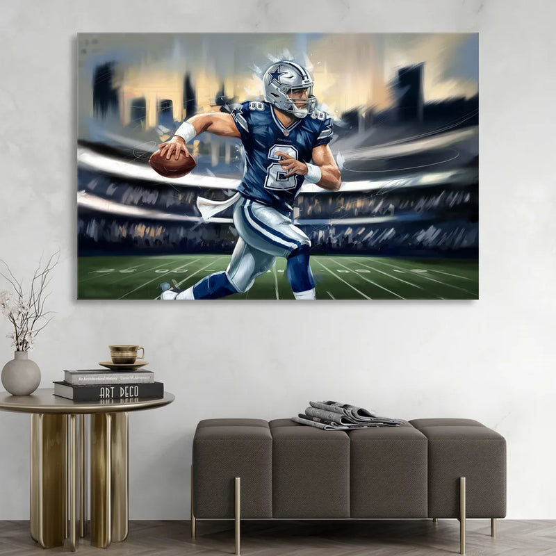 Plano Dallas Cowboys Spirit Sitting Room - Canvas Wall Art