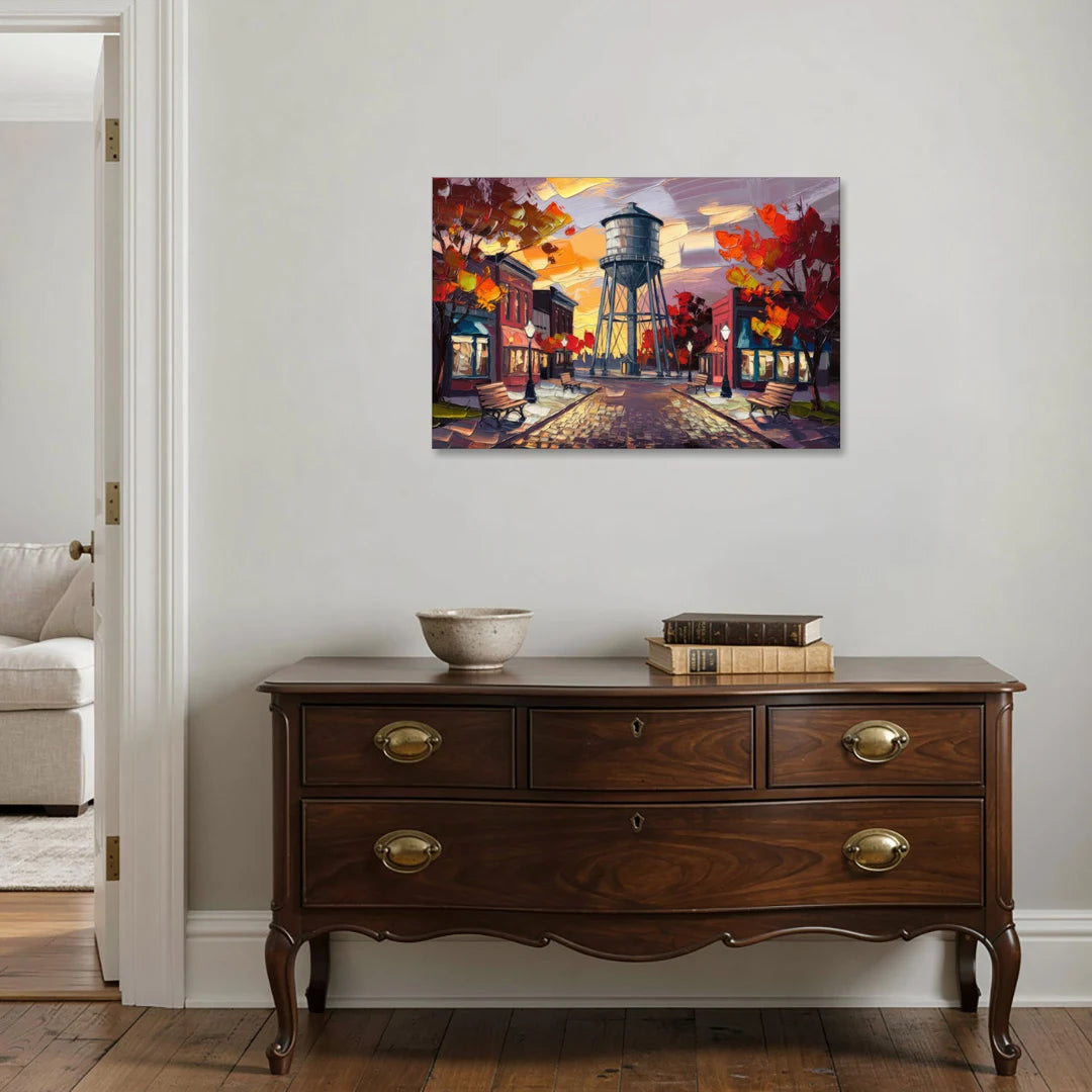 Plano Local Landmarks - Canvas Wall Art - Coffee Table - 36x24