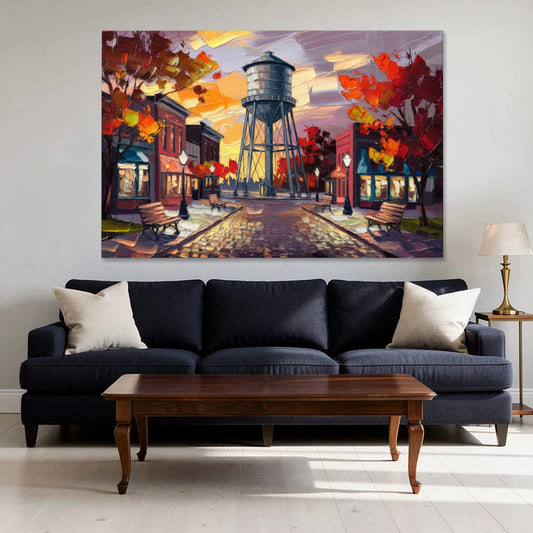 Plano Local Landmarks - Canvas Wall Art - Sofa - 60x40