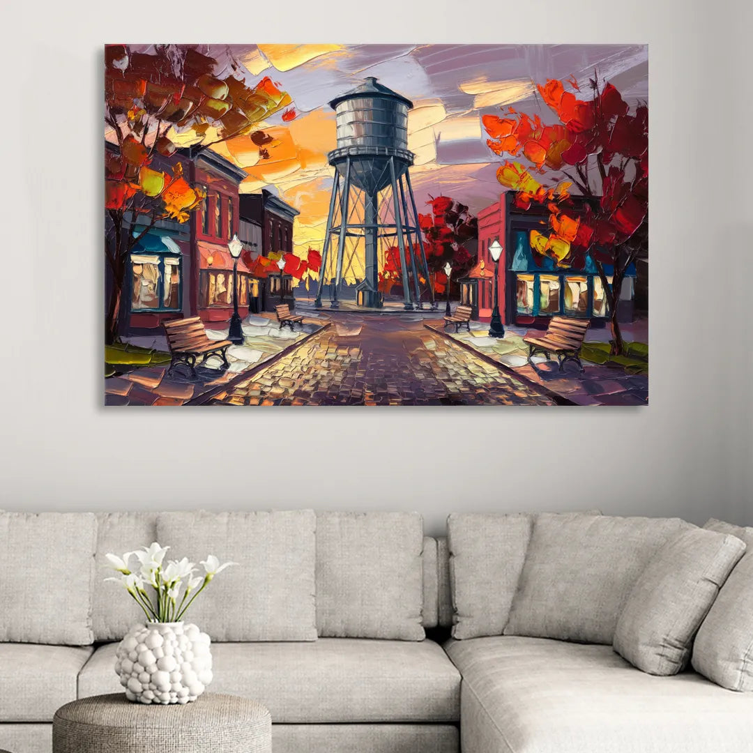 Plano Local Landmarks Sitting Room - Canvas Wall Art