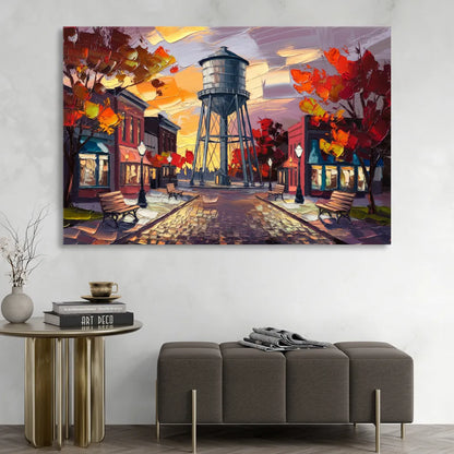 Plano Local Landmarks Living Room - Canvas Wall Art
