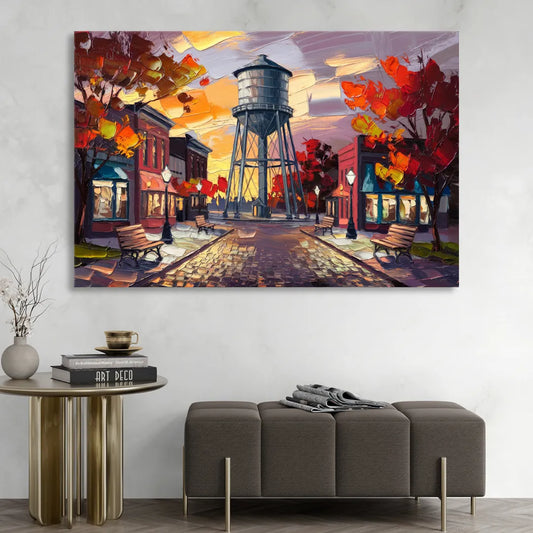 Plano Local Landmarks Living Room - Canvas Wall Art
