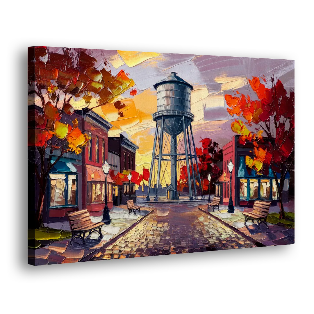Plano Local Landmarks Side - Canvas Wall Art
