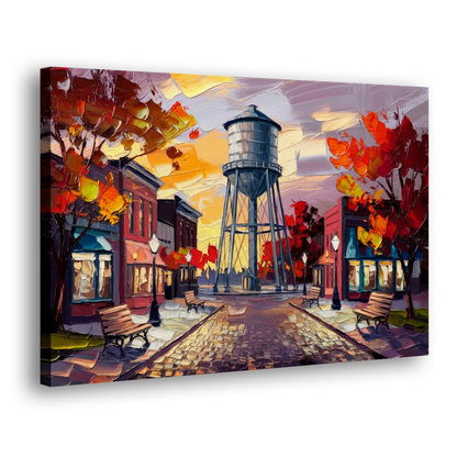 Plano Local Landmarks Side - Canvas Wall Art