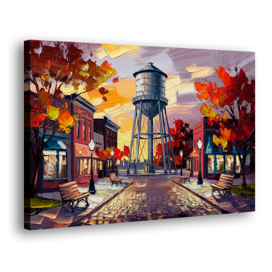 Plano Local Landmarks Side - Canvas Wall Art