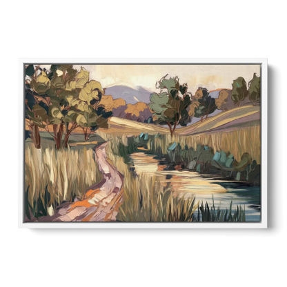 Plano Nature Trails Front - White Canvas Wall Art