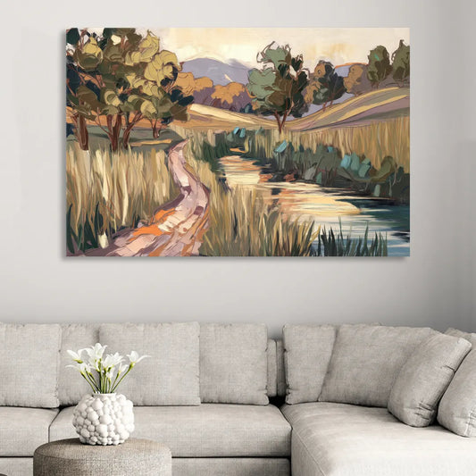 Plano Nature Trails Living Room - Canvas Wall Art