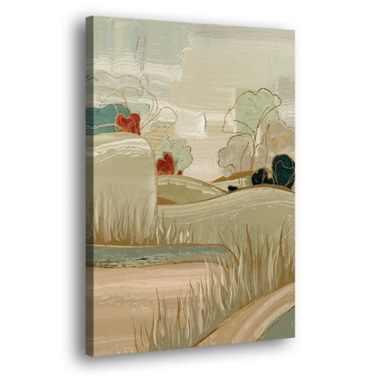 Plano Suburban Charm Side - Canvas Wall Art