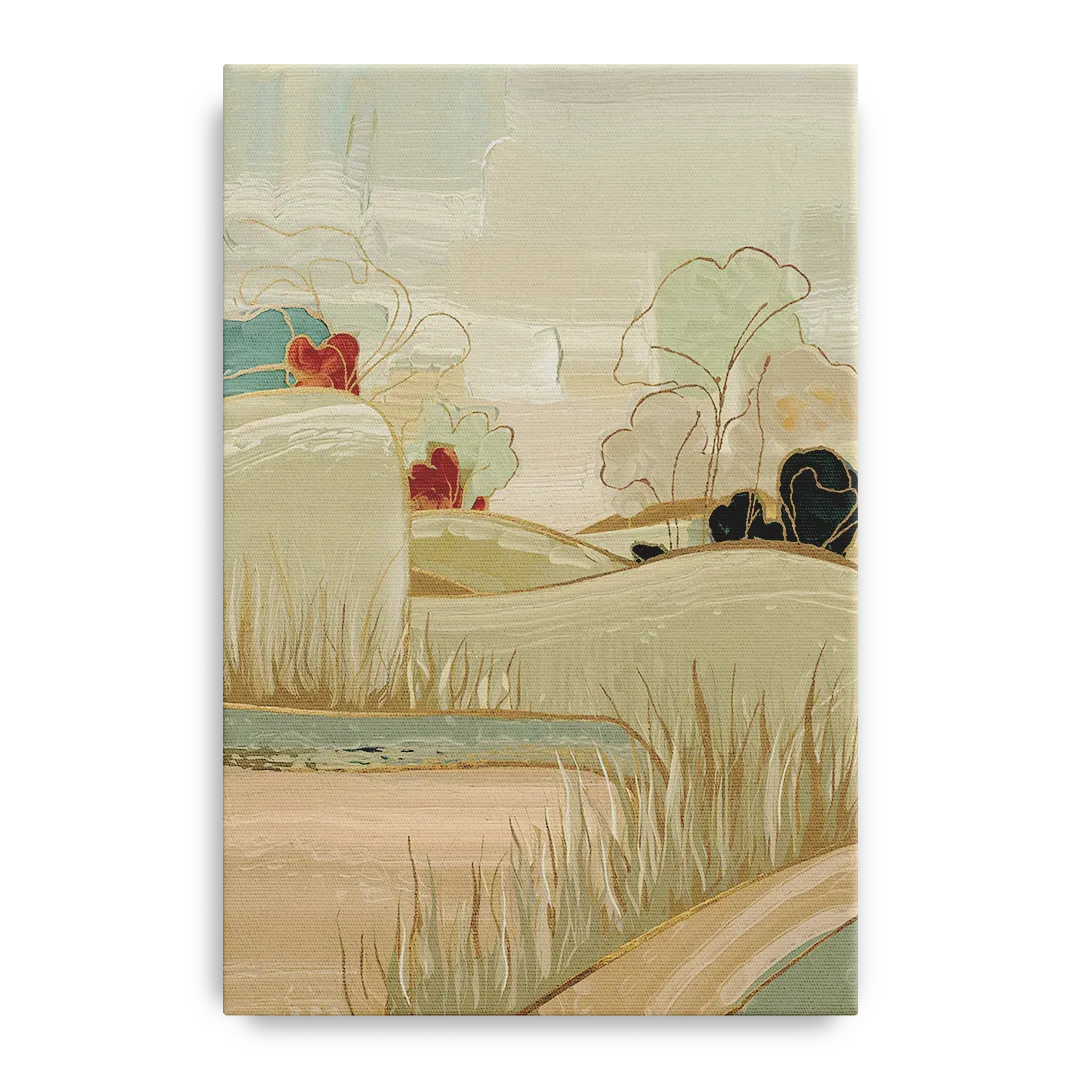 Plano Suburban Charm Front - Canvas Wall Art