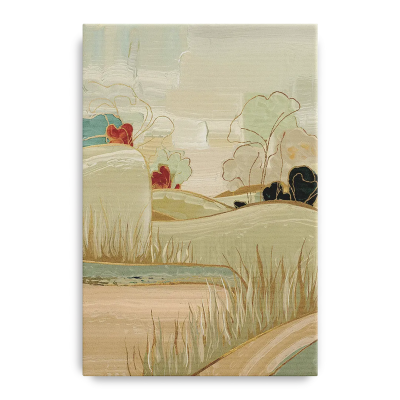 Plano Suburban Charm Front - Canvas Wall Art