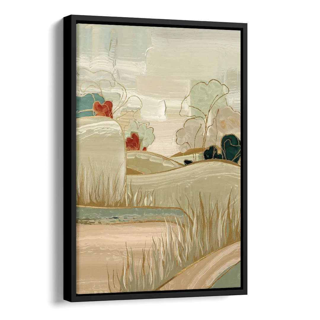 Plano Suburban Charm Side - Black Canvas Wall Art