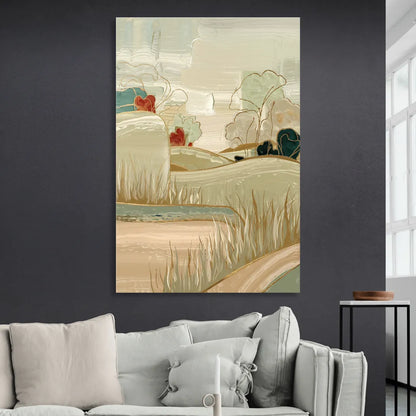 Plano Suburban Charm Sitting Room - Canvas Wall Art