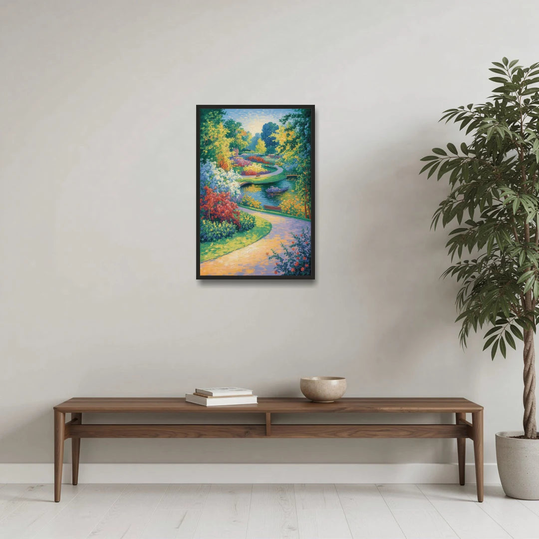 Planten un Blomen Bliss - Black Framed Canvas Wall Art - Coffee Table - 20x30