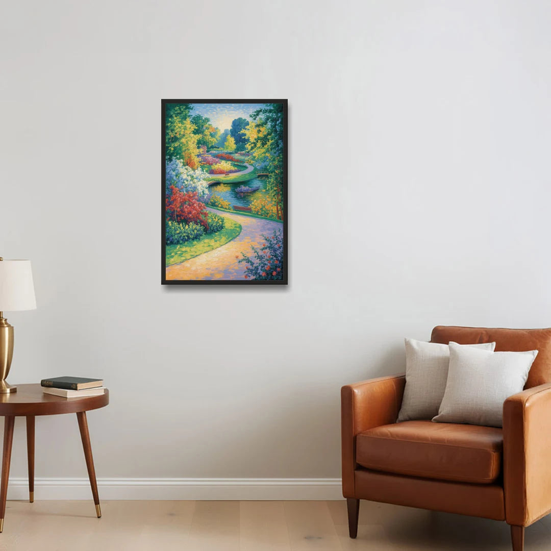 Planten un Blomen Bliss - Black Framed Canvas Wall Art - Sofa - 20x30