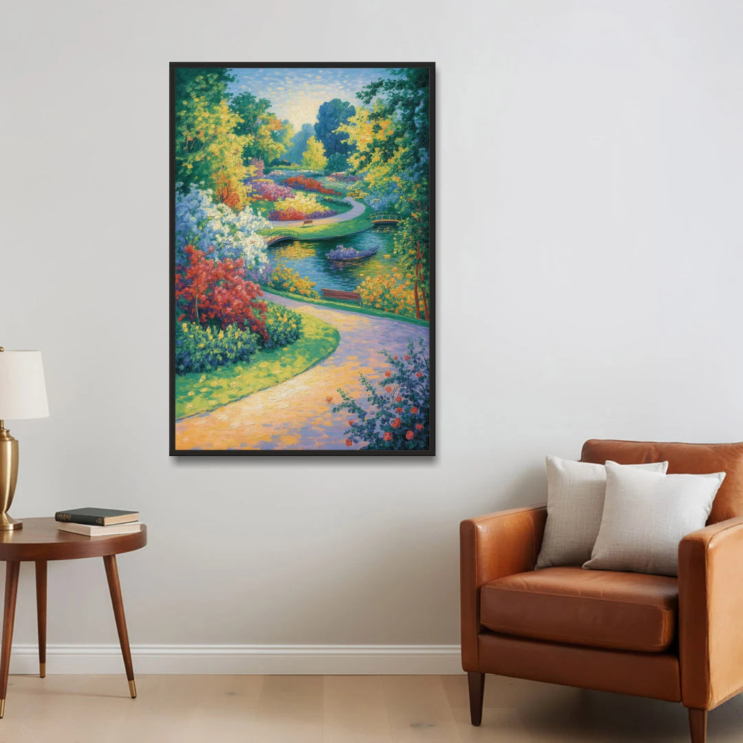 Planten un Blomen Bliss - Black Framed Canvas Wall Art - Sofa - 32x48