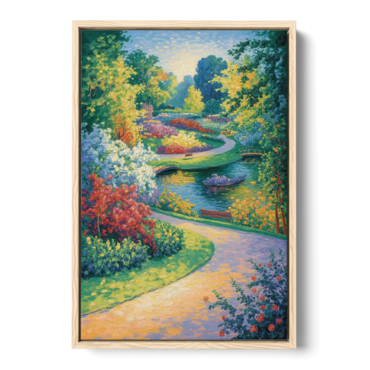 Planten un Blomen Bliss - Oak Framed Canvas Wall Art - Front