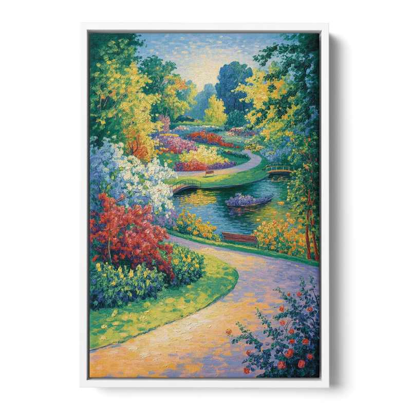 Planten un Blomen Bliss Front - White Canvas Wall Art