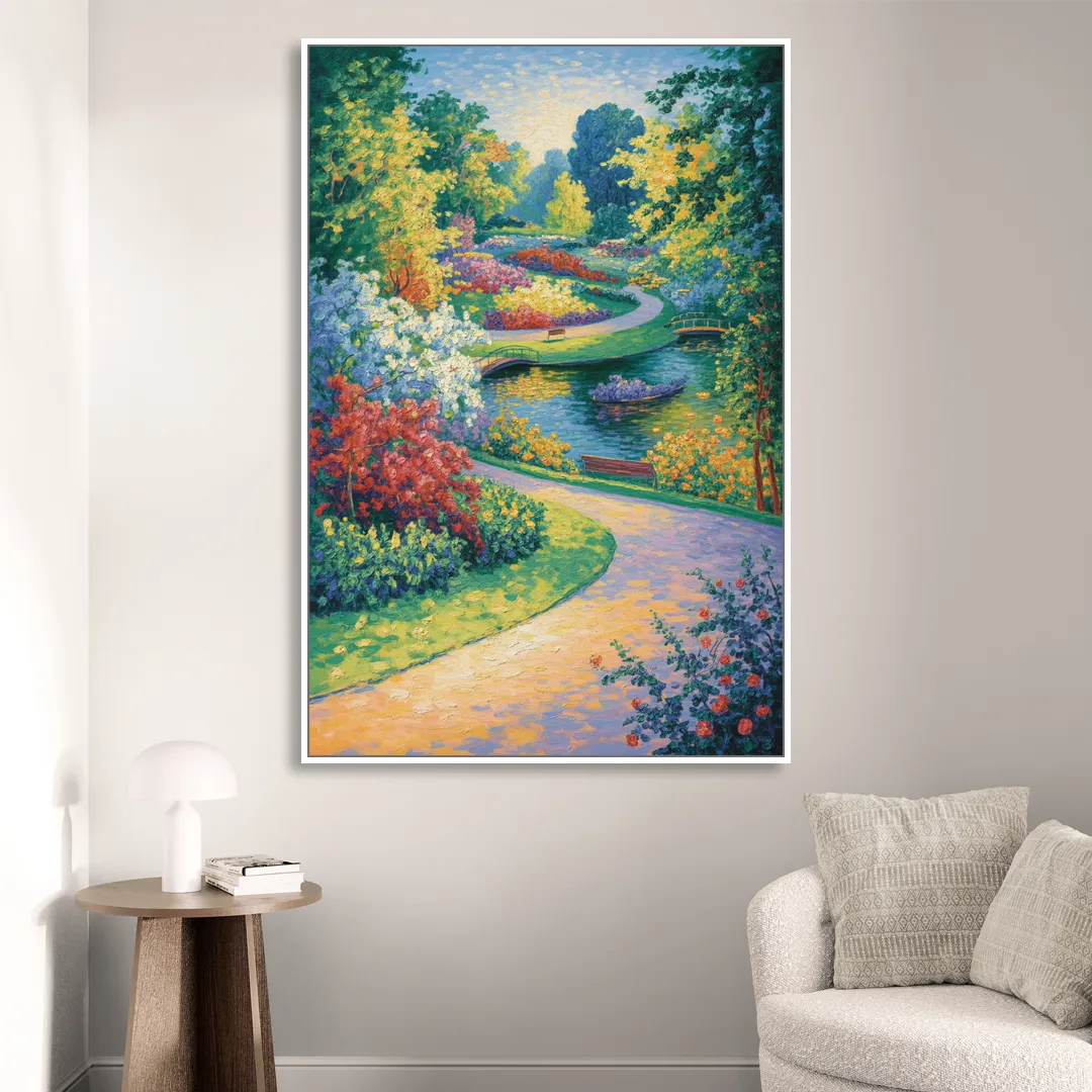 Planten un Blomen Bliss Living Room - White Canvas Wall Art