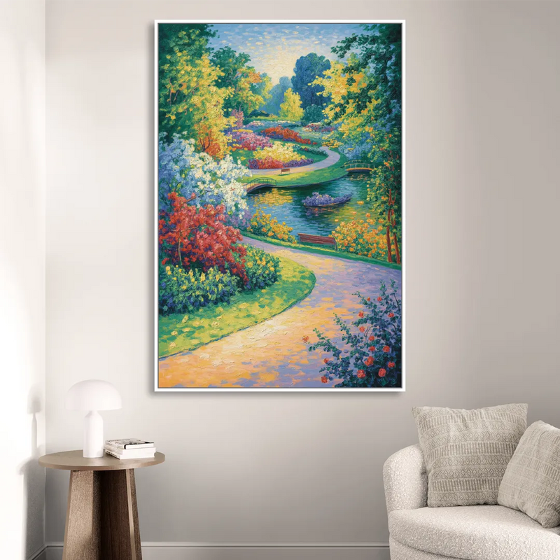 Planten un Blomen Bliss Living Room - White Canvas Wall Art