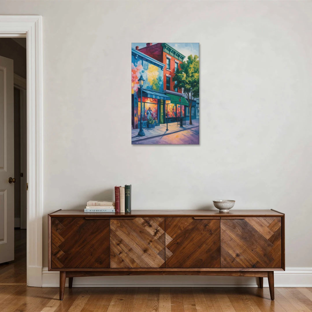 Plateau Mont Royal Murals - Canvas Wall Art - Coffee Table - 24x36