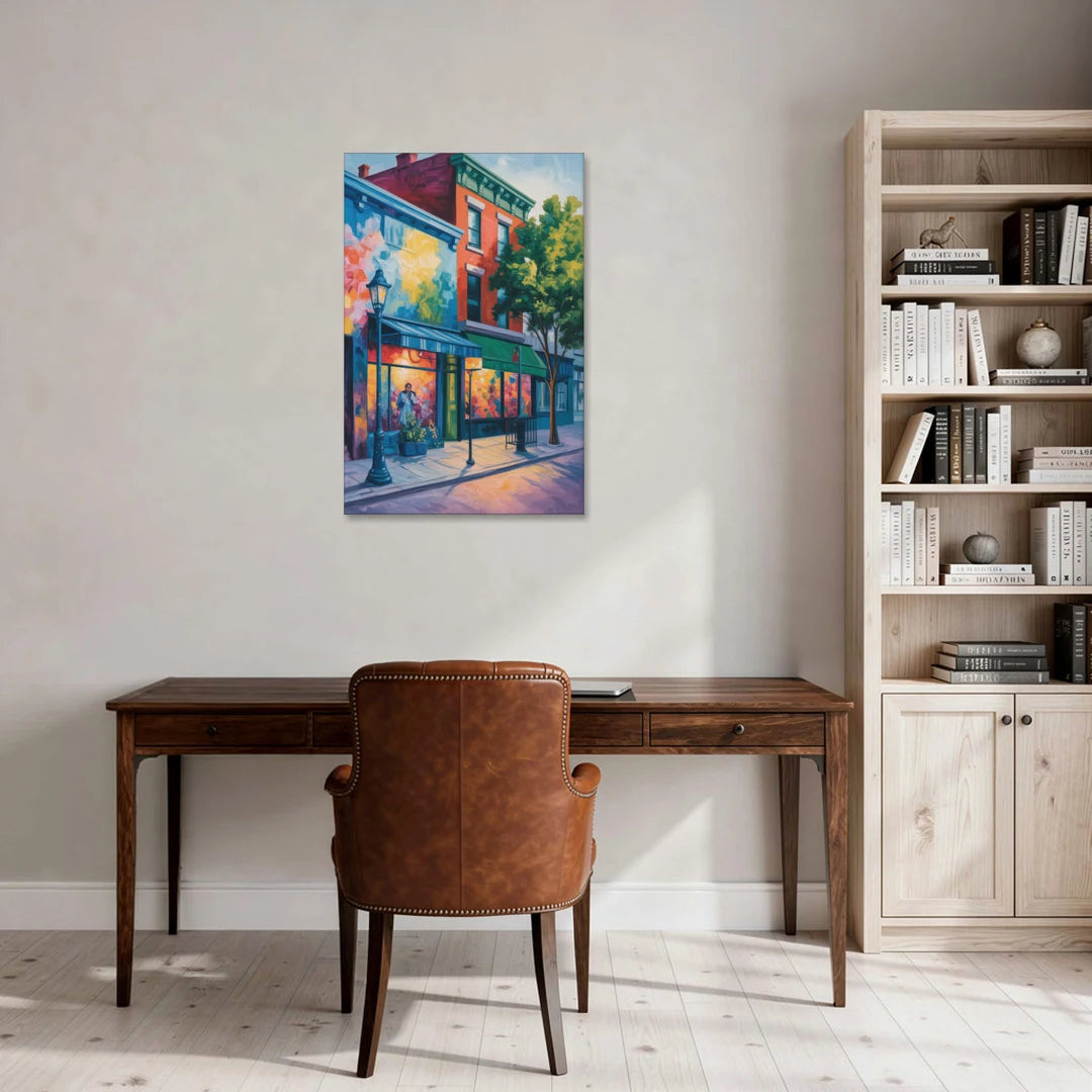 Plateau Mont Royal Murals - Canvas Wall Art - Office - 24x36