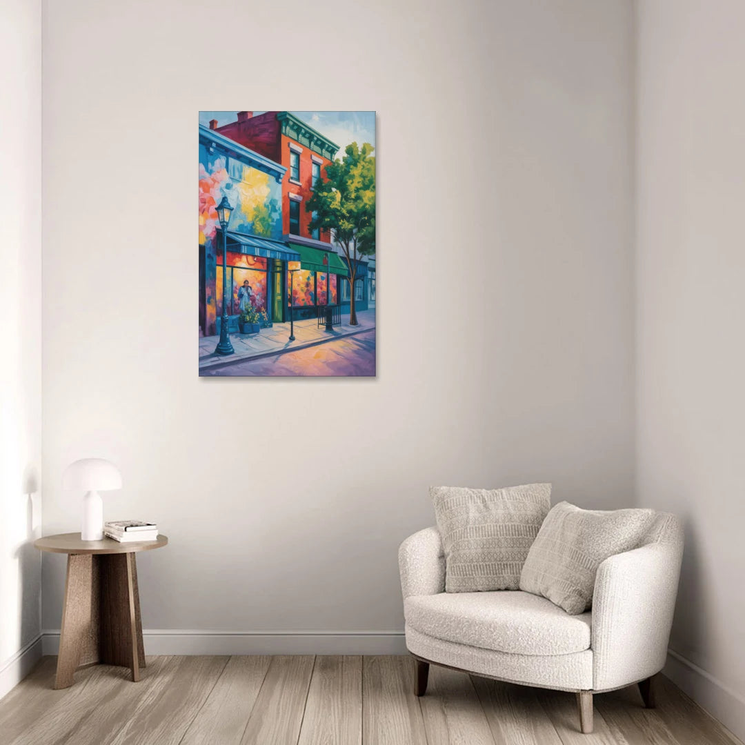 Plateau Mont Royal Murals - Canvas Wall Art - Sofa - 24x36