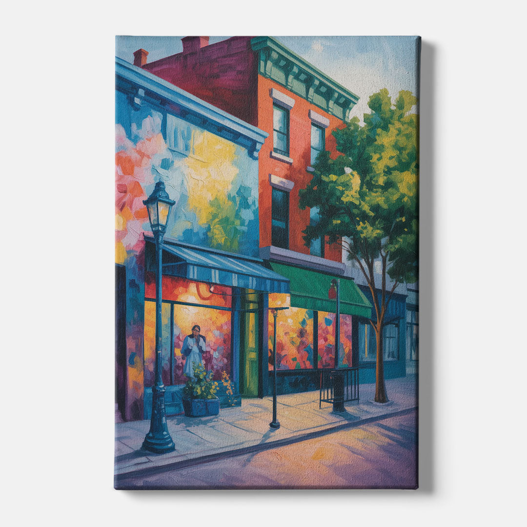 Plateau Mont Royal Murals - Canvas Wall Art