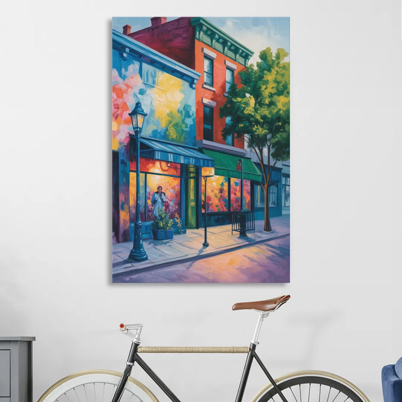 Plateau Mont Royal Murals Living Room - Canvas Wall Art