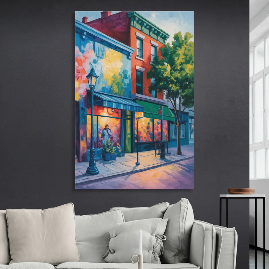 Plateau Mont Royal Murals Sitting Room - Canvas Wall Art