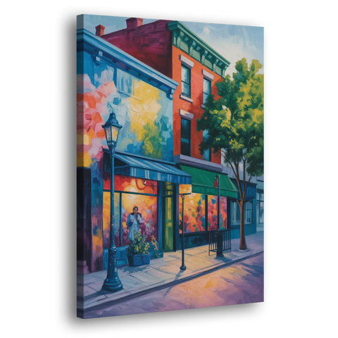 Plateau Mont Royal Murals - Canvas Wall Art