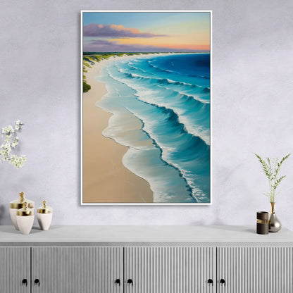 Playa Delfines Overlook Sitting Room - White Canvas Wall Art