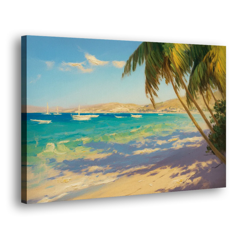 Playa El Coromuel Shore - Canvas Wall Art