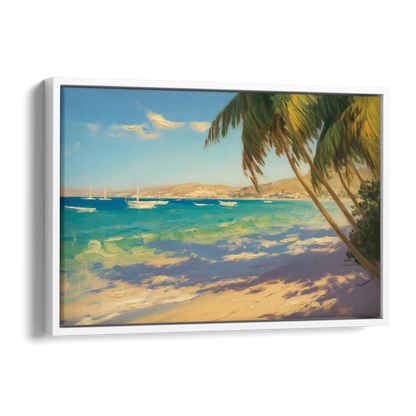 Playa El Coromuel Shore Side - White Canvas Wall Art