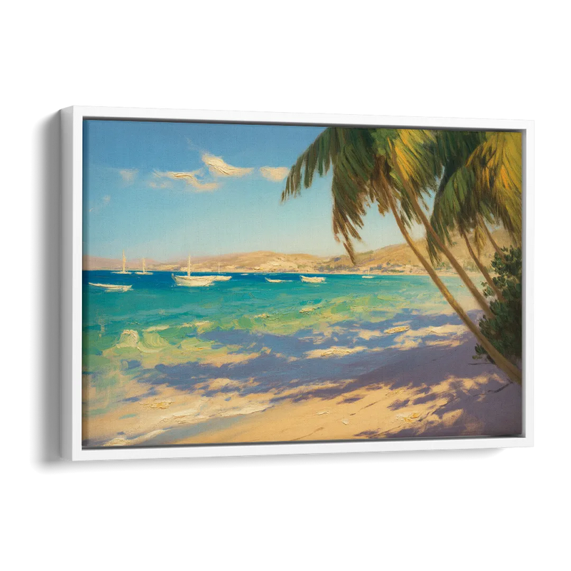 Playa El Coromuel Shore Side - White Canvas Wall Art