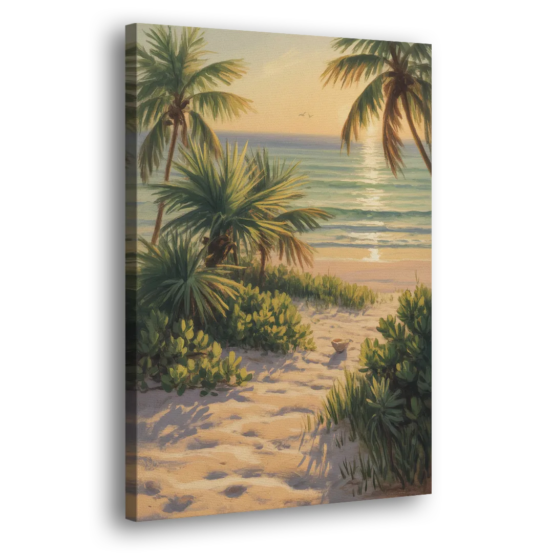 Playa Langosta Palms Side - Canvas Wall Art