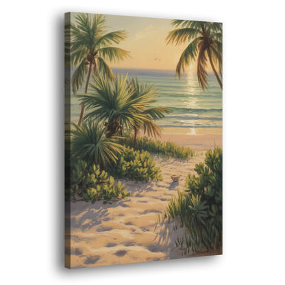 Playa Langosta Palms Side - Canvas Wall Art