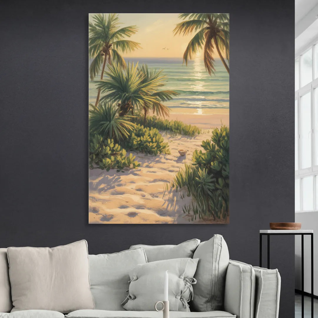 Playa Langosta Palms Living Room - Canvas Wall Art