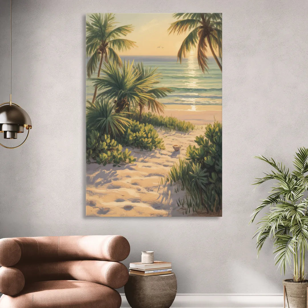 Playa Langosta Palms Sitting Room - Canvas Wall Art