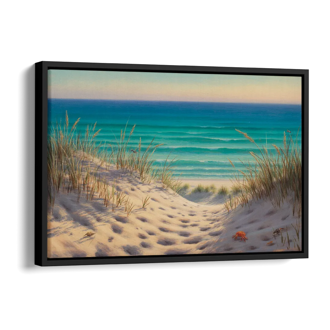 Playa Marlín Dunes Side - Black Canvas Wall Art