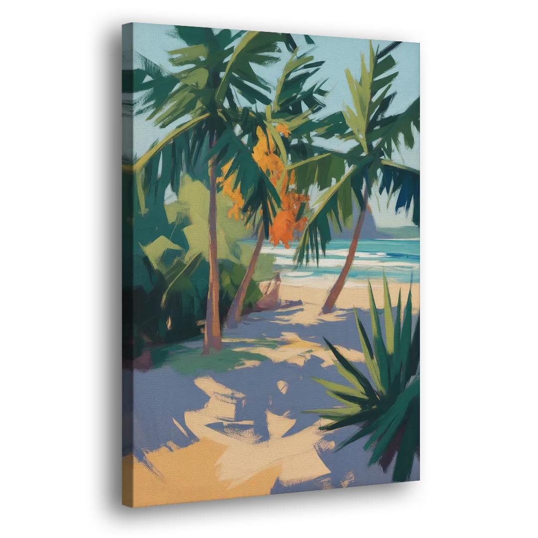 Playa Paraíso Palms Side - Canvas Wall Art