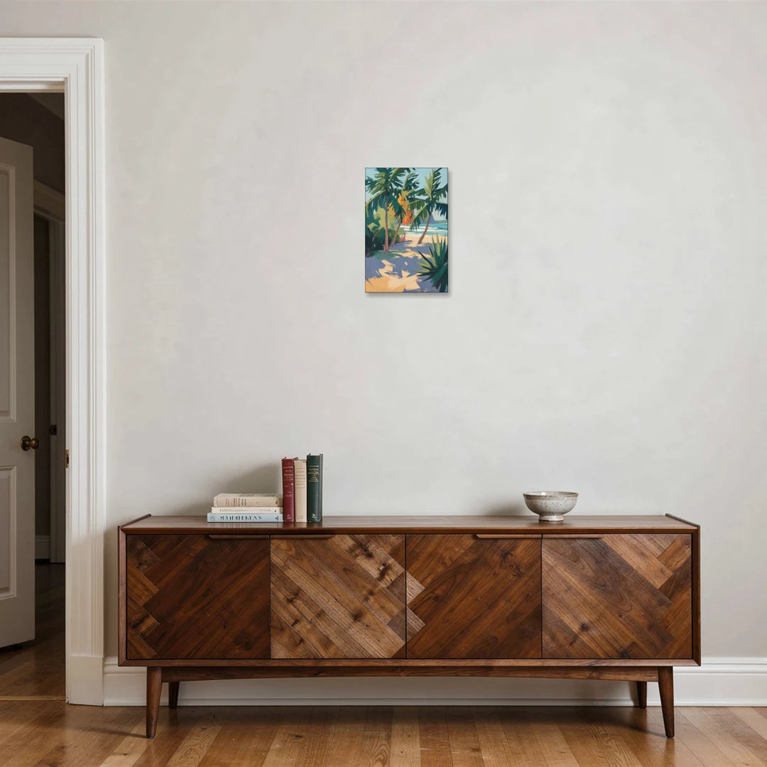 Playa Paraíso Palms - Canvas Wall Art - Coffee Table - 12x18
