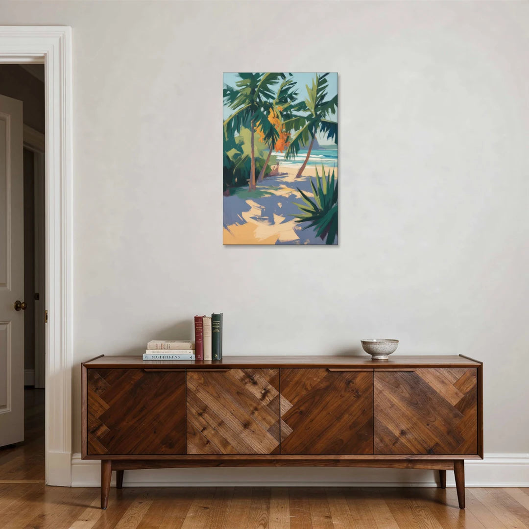 Playa Paraíso Palms - Canvas Wall Art - Coffee Table - 24x36