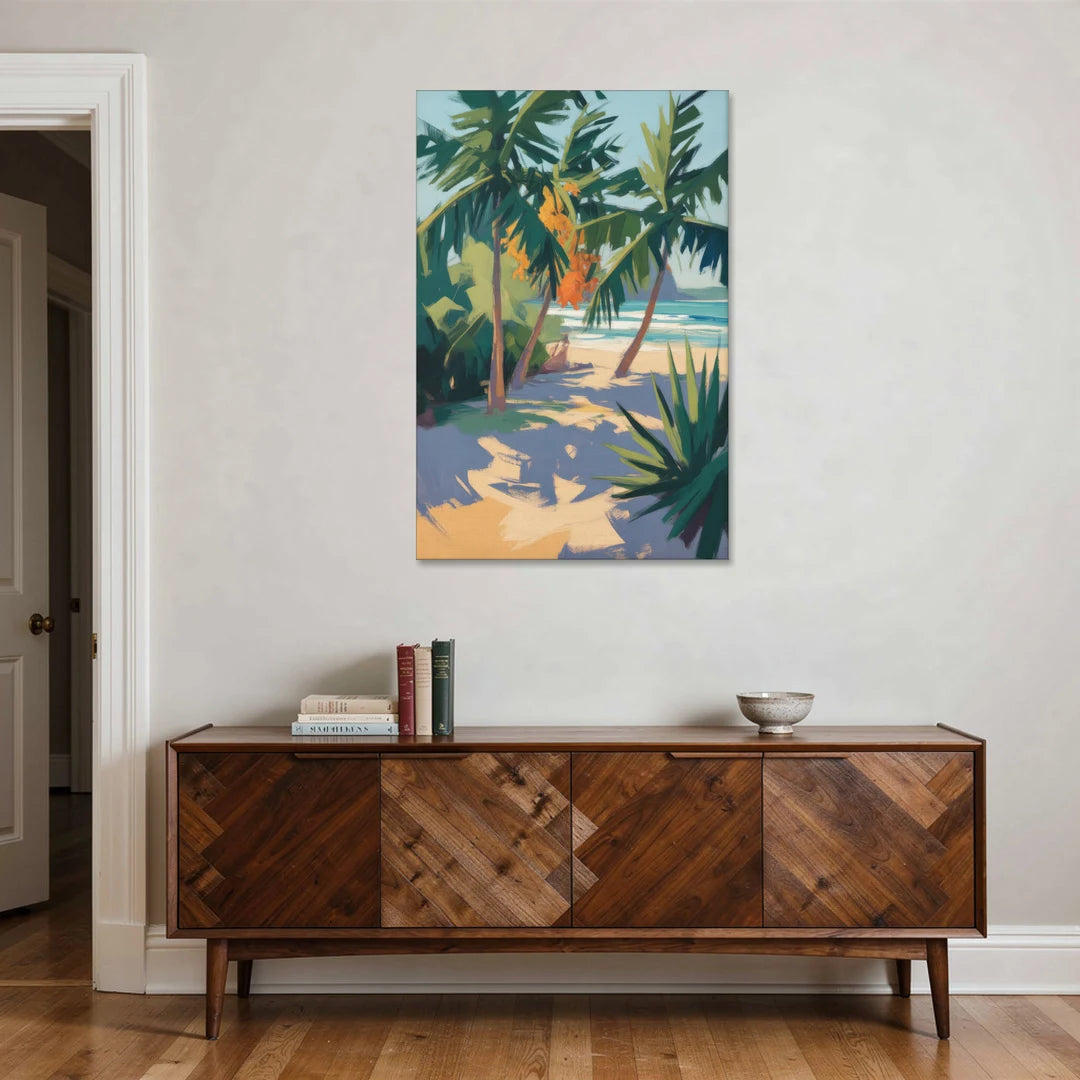 Playa Paraíso Palms - Canvas Wall Art - Coffee Table - 32x48