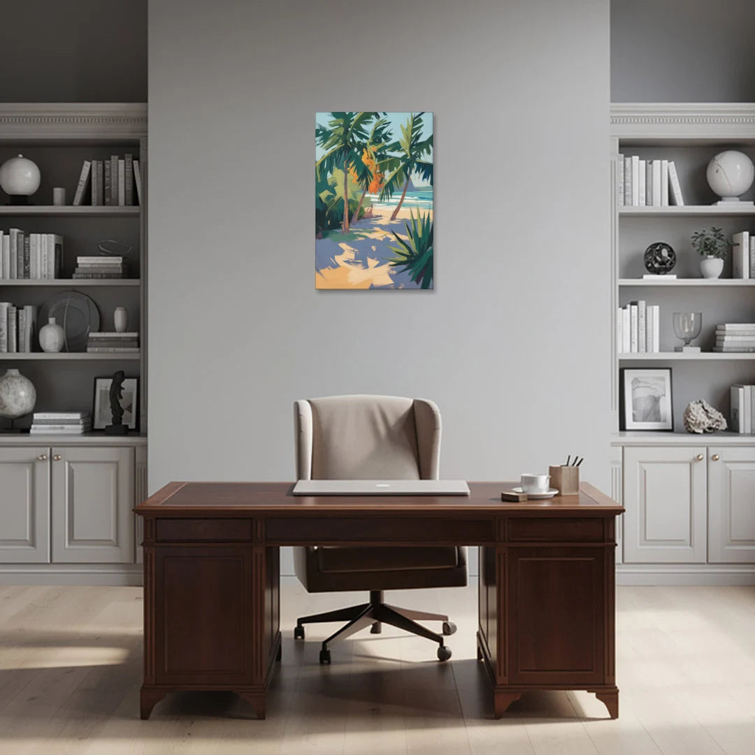 Playa Paraíso Palms - Canvas Wall Art - Office - 20x30