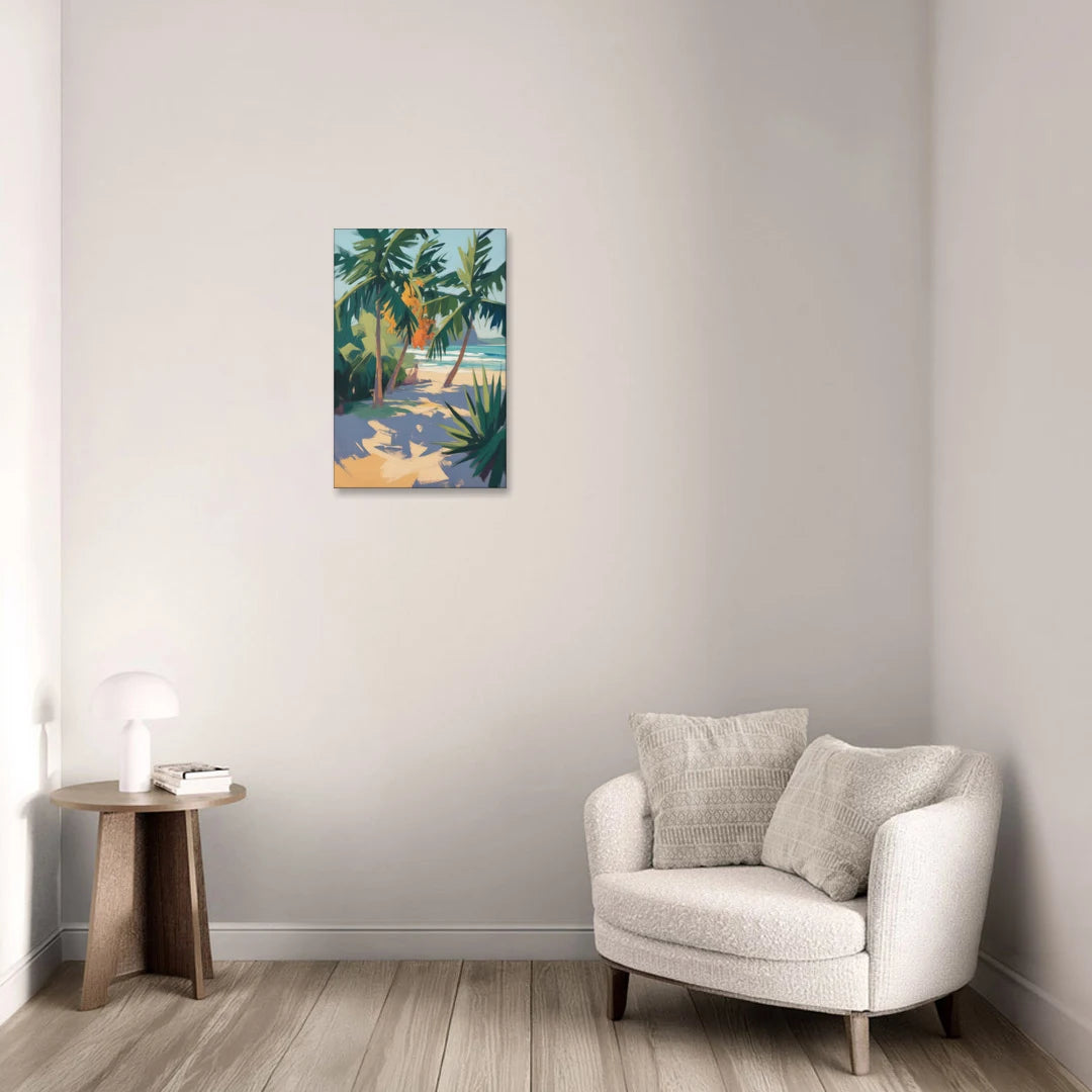 Playa Paraíso Palms - Canvas Wall Art - Sofa - 16x24