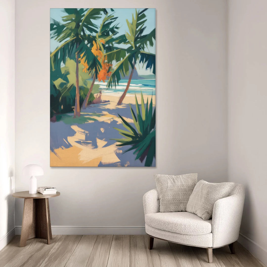 Playa Paraíso Palms - Canvas Wall Art - Sofa - 40x60