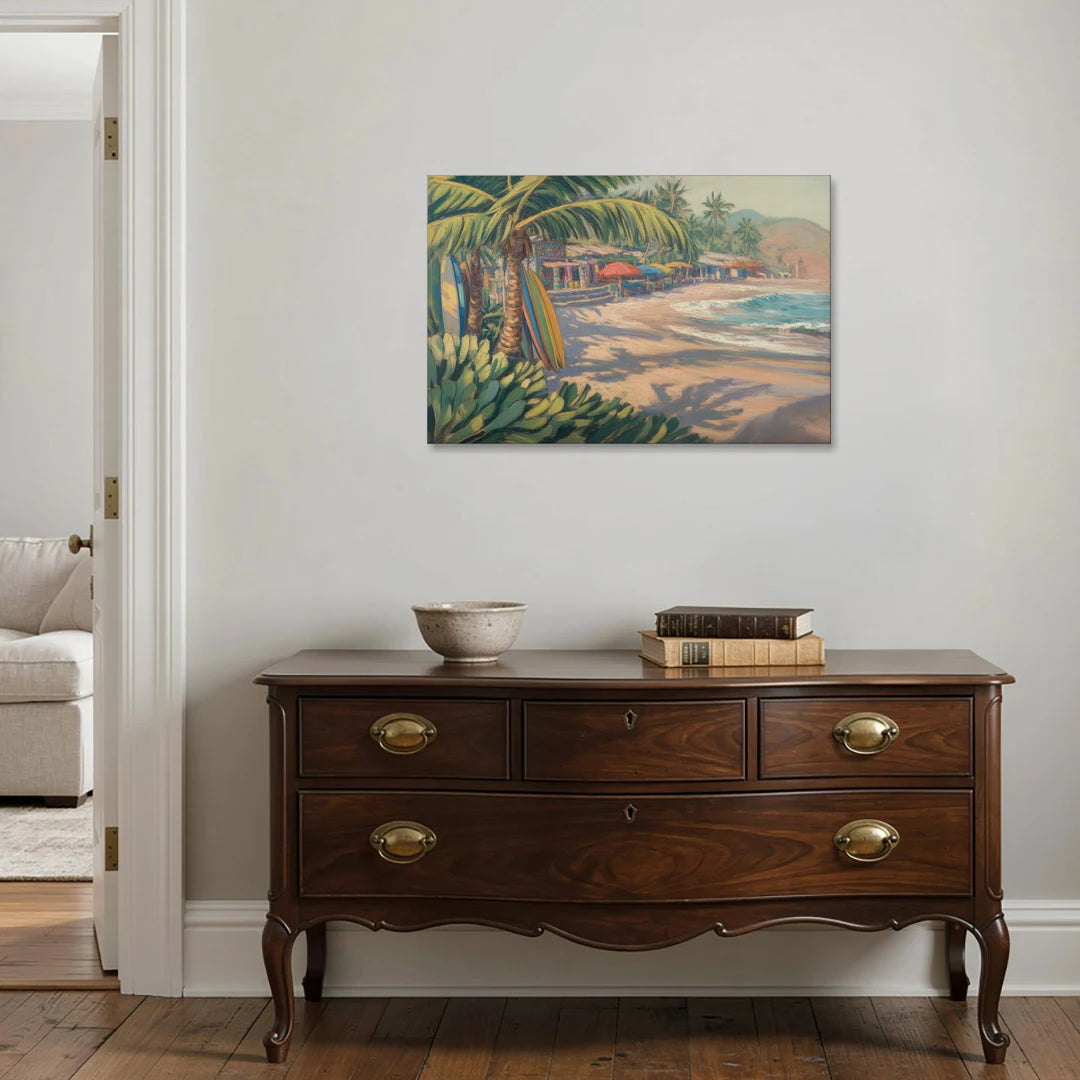 Playa Sayulita Palms - Canvas Wall Art - Coffee Table - 36x24